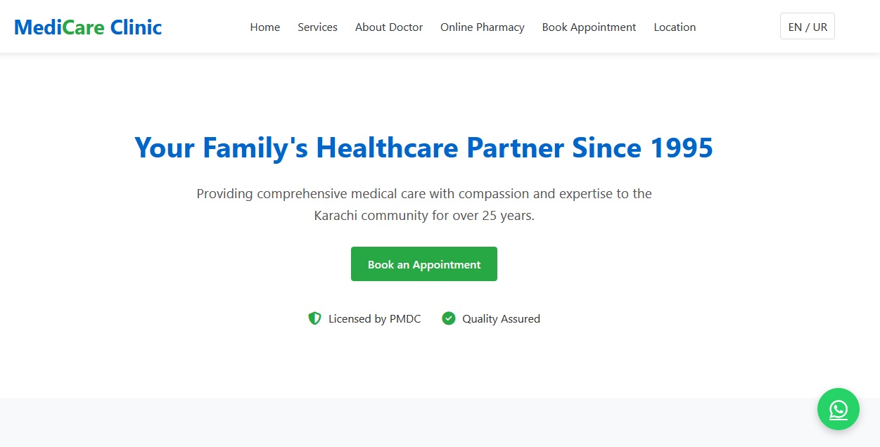 Medicare Clinic Healthcare Website